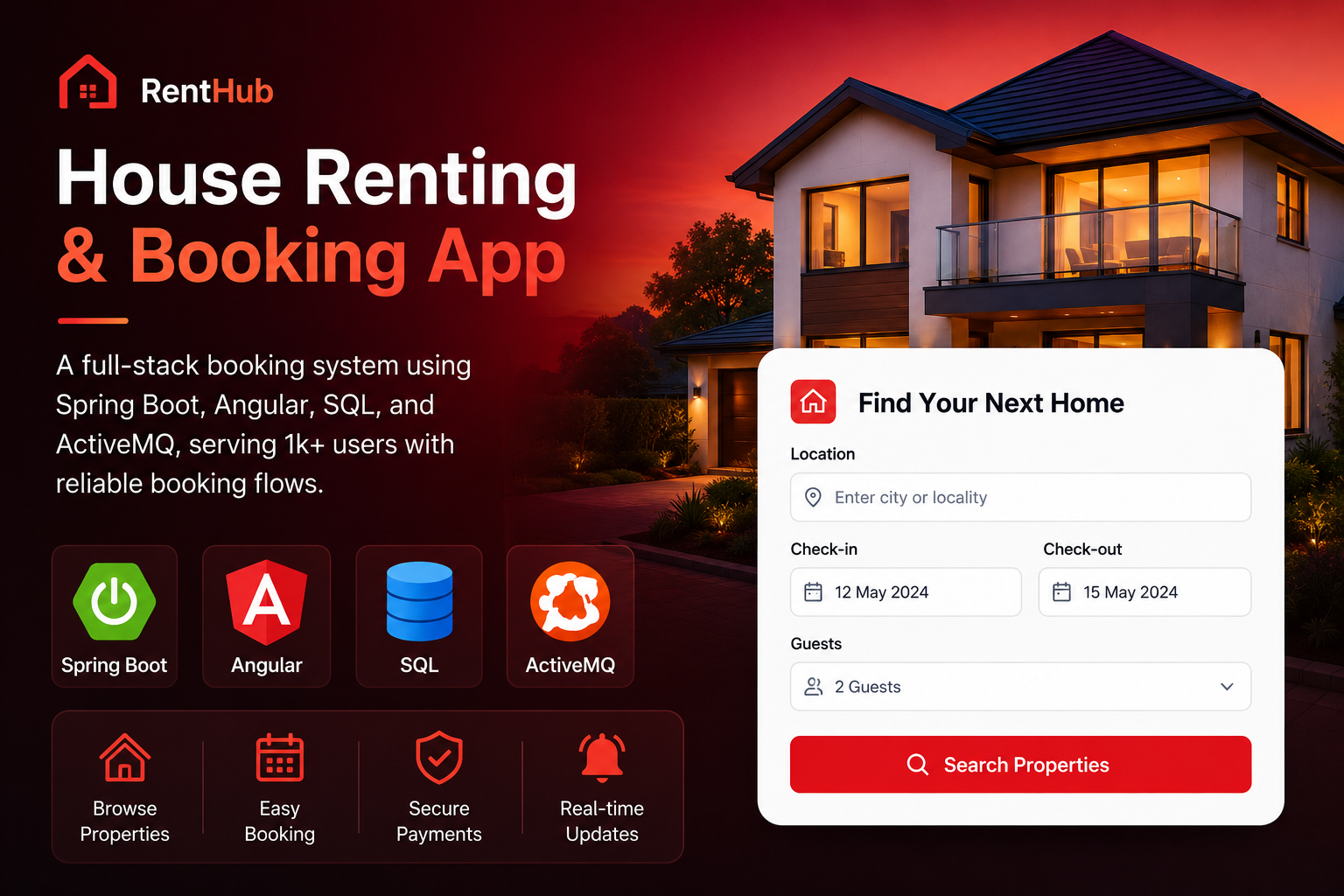 House Renting and Booking App
